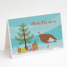 Load image into Gallery viewer, Jersey Buff Turkey Hen Christmas Greeting Cards -  Blank Note Cards – 8-Pack of Artist-Designed Cards with Envelopes