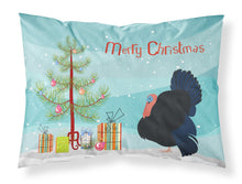 Load image into Gallery viewer, Norfolk Black Turkey Christmas Fabric Standard Pillowcase – Artistic Decorative Front, White Back BB9352PILLOWCASE