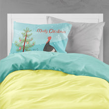 Load image into Gallery viewer, Marragansett Turkey Christmas Fabric Standard Pillowcase – Artistic Decorative Front, White Back BB9354PILLOWCASE