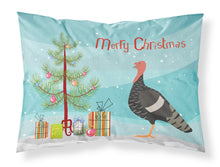 Load image into Gallery viewer, Marragansett Turkey Christmas Fabric Standard Pillowcase – Artistic Decorative Front, White Back BB9354PILLOWCASE
