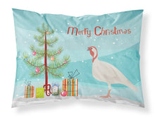 Load image into Gallery viewer, Beltsville Small White Turkey Hen Christmas Fabric Standard Pillowcase – Artistic Decorative Front, White Back BB9356PILLOWCASE
