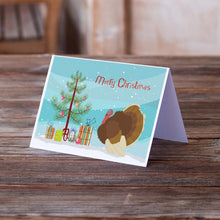 Load image into Gallery viewer, French Turkey Dindon Christmas Greeting Cards -  Blank Note Cards – 8-Pack of Artist-Designed Cards with Envelopes
