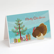 Load image into Gallery viewer, French Turkey Dindon Christmas Greeting Cards -  Blank Note Cards – 8-Pack of Artist-Designed Cards with Envelopes