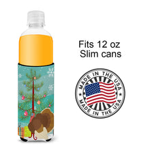 Load image into Gallery viewer, French Turkey Dindon Christmas   Hugger for slim cans BB9357MUK
