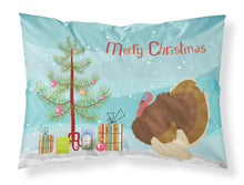 Load image into Gallery viewer, French Turkey Dindon Christmas Fabric Standard Pillowcase – Artistic Decorative Front, White Back BB9357PILLOWCASE