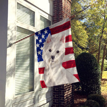 Load image into Gallery viewer, Westie Patriotic Flag Canvas House Size BB9359CHF