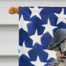 Load image into Gallery viewer, Australian Shepherd Patriotic Flag Canvas House Size BB9362CHF