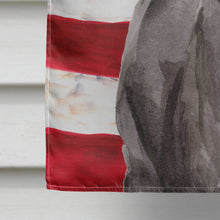 Load image into Gallery viewer, Black Labrador Patriotic Flag Canvas House Size BB9363CHF