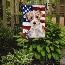Load image into Gallery viewer, Wire Hair Jack Russell Patriotic Garden Flag - Outdoor Decorative Yard Flag BB9368GF