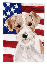 Load image into Gallery viewer, Wire Hair Jack Russell Patriotic Garden Flag - Outdoor Decorative Yard Flag BB9368GF