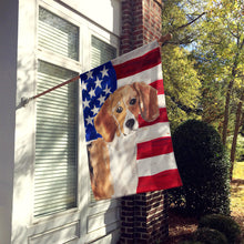 Load image into Gallery viewer, Beagle Patriotic Flag Canvas House Size BB9369CHF