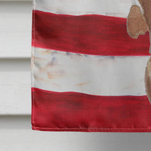 Load image into Gallery viewer, Red Tan Dachshund Patriotic Flag Canvas House Size BB9371CHF