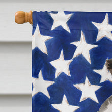Load image into Gallery viewer, Border Collie Patriotic Flag Canvas House Size BB9373CHF