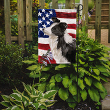 Load image into Gallery viewer, Border Collie Patriotic Garden Flag - Outdoor Decorative Yard Flag BB9373GF