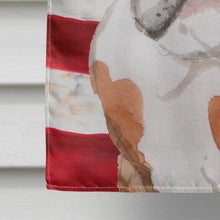 Load image into Gallery viewer, English Bulldog Patriotic Flag Canvas House Size BB9381CHF
