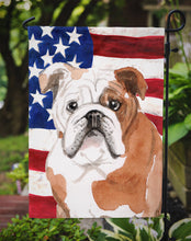 Load image into Gallery viewer, English Bulldog Patriotic Garden Flag - Outdoor Decorative Yard Flag BB9381GF
