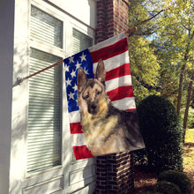 Load image into Gallery viewer, German Shepherd Patriotic Flag Canvas House Size BB9383CHF