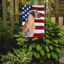 Load image into Gallery viewer, Fawn Natural Great Dane Patriotic Garden Flag - Outdoor Decorative Yard Flag BB9384GF