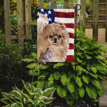 Load image into Gallery viewer, Pomeranian Patriotic Garden Flag - Outdoor Decorative Yard Flag BB9390GF