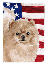 Load image into Gallery viewer, Pomeranian Patriotic Garden Flag - Outdoor Decorative Yard Flag BB9390GF