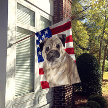 Load image into Gallery viewer, Fawn Pug Patriotic Flag Canvas House Size BB9391CHF