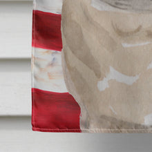 Load image into Gallery viewer, Fawn Pug Patriotic Flag Canvas House Size BB9391CHF