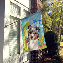 Load image into Gallery viewer, Australian Shepherd Christmas Flag Canvas House Size BB9397CHF