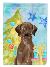 Load image into Gallery viewer, Chocolate Labrador Christmas Garden Flag - Outdoor Decorative Yard Flag BB9400GF