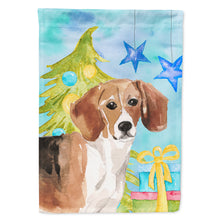 Load image into Gallery viewer, Beagle Christmas Flag Canvas House Size BB9404CHF