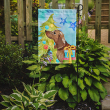 Load image into Gallery viewer, Red Tan Dachshund Christmas Garden Flag - Outdoor Decorative Yard Flag BB9406GF