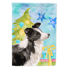 Load image into Gallery viewer, Border Collie Christmas Flag Canvas House Size BB9408CHF