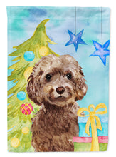 Load image into Gallery viewer, Brown Cockapoo Christmas Garden Flag - Outdoor Decorative Yard Flag BB9409GF