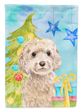 Load image into Gallery viewer, Champagne Cockapoo Christmas Garden Flag - Outdoor Decorative Yard Flag BB9410GF