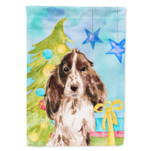 Load image into Gallery viewer, Brown Parti Christmas Flag Canvas House Size BB9412CHF