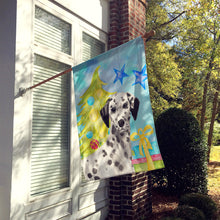 Load image into Gallery viewer, Dalmatian Christmas Flag Canvas House Size BB9415CHF