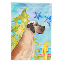 Load image into Gallery viewer, Fawn Natural Great Dane Christmas Flag Canvas House Size BB9419CHF