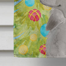 Load image into Gallery viewer, Grey Standard Poodle Christmas Flag Canvas House Size BB9420CHF