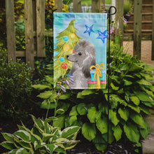 Load image into Gallery viewer, Grey Standard Poodle Christmas Garden Flag - Outdoor Decorative Yard Flag BB9420GF