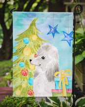 Load image into Gallery viewer, White Standard Poodle Christmas Garden Flag - Outdoor Decorative Yard Flag BB9421GF