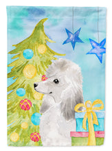 Load image into Gallery viewer, White Standard Poodle Christmas Garden Flag - Outdoor Decorative Yard Flag BB9421GF