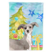 Load image into Gallery viewer, Italian Greyhound Christmas Flag Canvas House Size BB9422CHF
