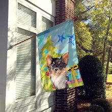 Load image into Gallery viewer, Long Haired Chihuahua Christmas Flag Canvas House Size BB9424CHF