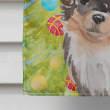Load image into Gallery viewer, Long Haired Chihuahua Christmas Flag Canvas House Size BB9424CHF