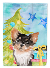 Load image into Gallery viewer, Long Haired Chihuahua Christmas Garden Flag - Outdoor Decorative Yard Flag BB9424GF