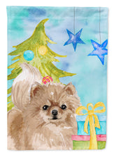 Load image into Gallery viewer, Pomeranian Christmas Garden Flag - Outdoor Decorative Yard Flag BB9425GF