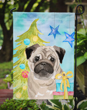 Load image into Gallery viewer, Fawn Pug Christmas Garden Flag - Outdoor Decorative Yard Flag BB9426GF