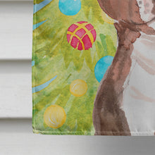 Load image into Gallery viewer, Red Staffie Bull Terrier Christmas Flag Canvas House Size BB9427CHF