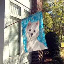 Load image into Gallery viewer, Westie Winter Flag Canvas House Size BB9429CHF