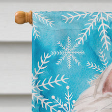 Load image into Gallery viewer, Westie Winter Flag Canvas House Size BB9429CHF