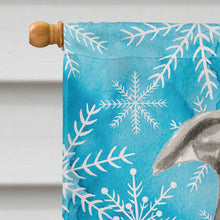 Load image into Gallery viewer, Staffordshire Bull Terrier Winter Flag Canvas House Size BB9430CHF
